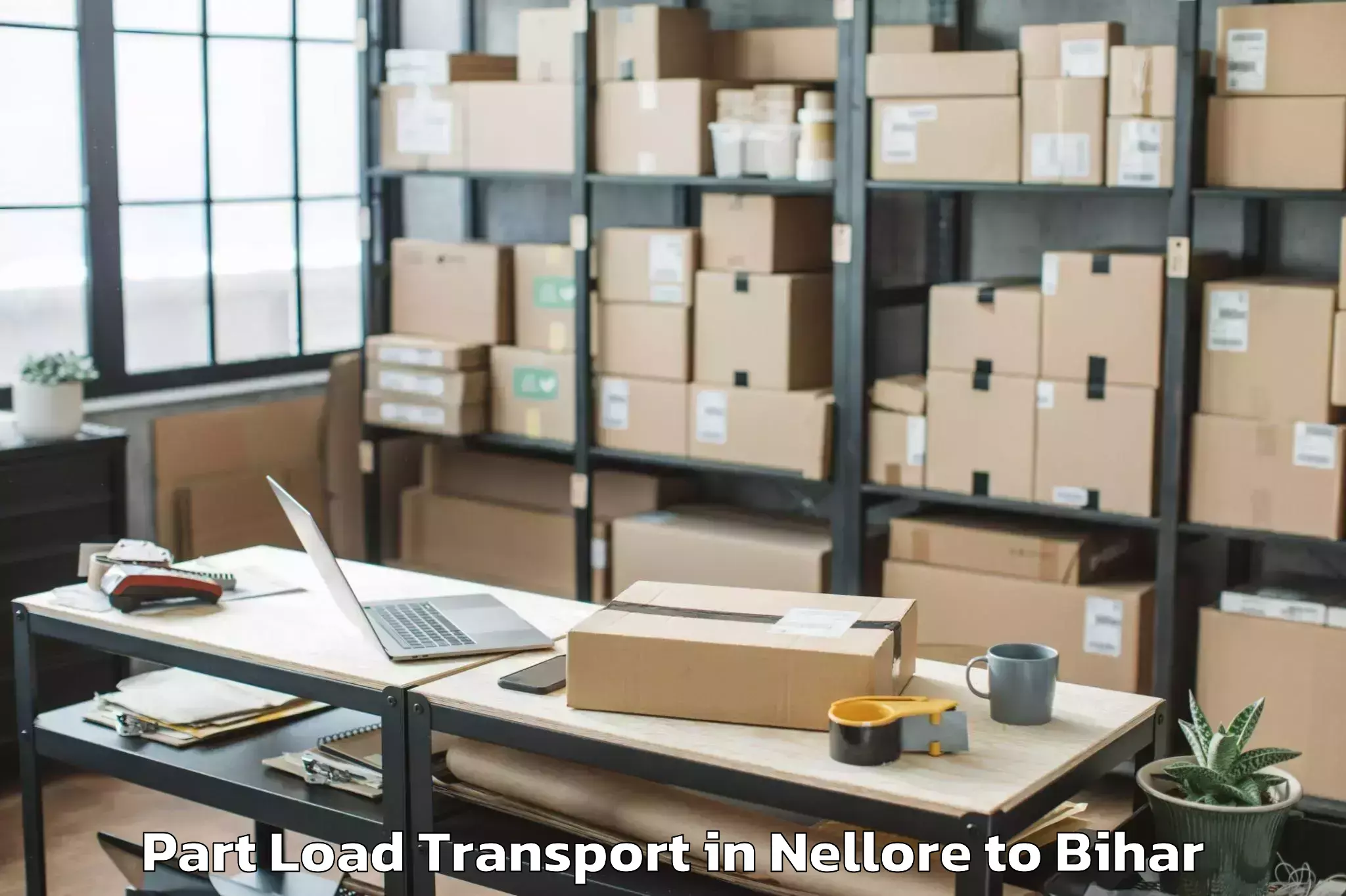 Book Nellore to Jogbani Part Load Transport